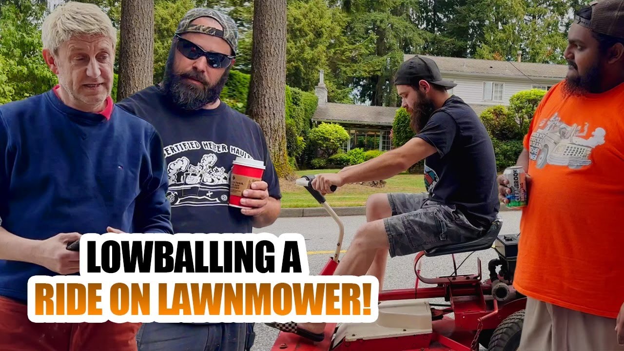 LOWBALLING A RIDE ON LAWNMOWER!