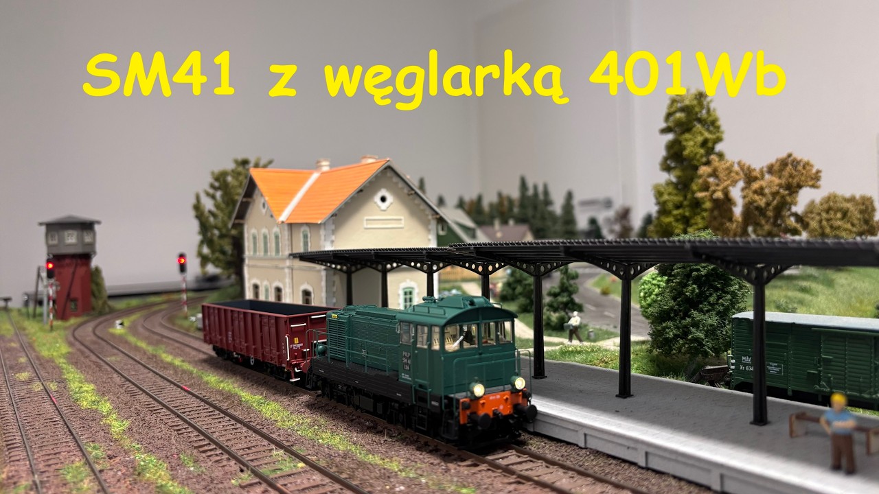 Na makiecie: SM41 z węglarką 401Wb