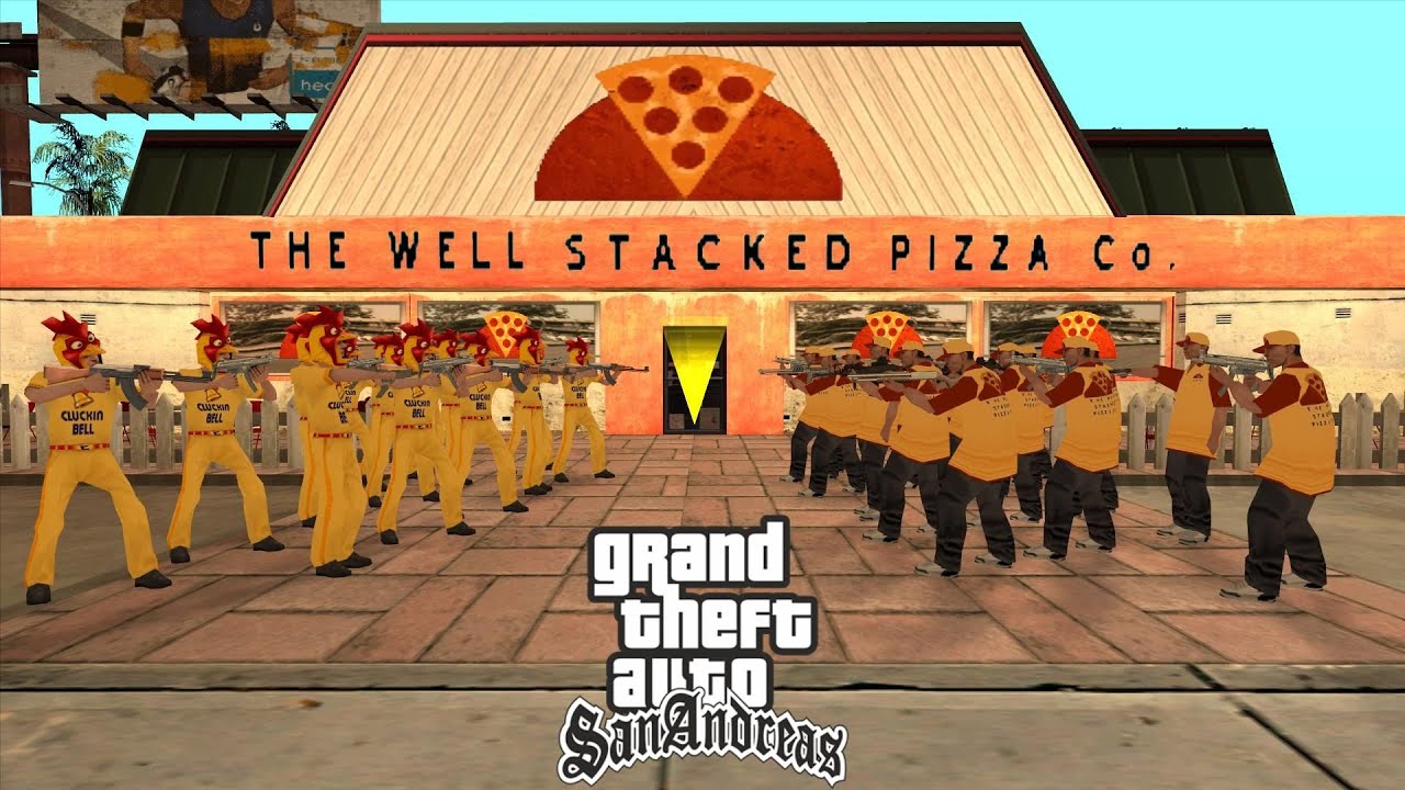 PIZZA VS CLUCKIN' BELL IN GTA SAN ANDREAS