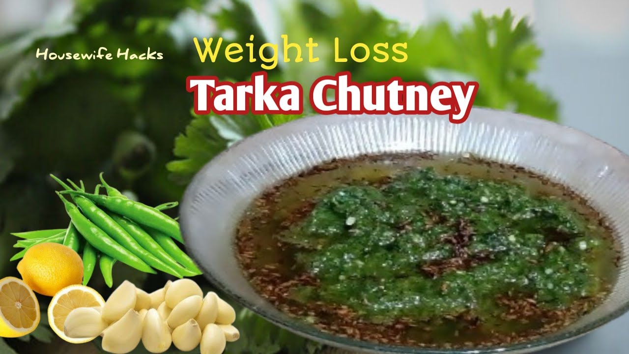 Tarka Chatni | Hari Mirch Pudina Lehsun Chatni | Weight loss Chutney | Chili Garlic Mint Sauce