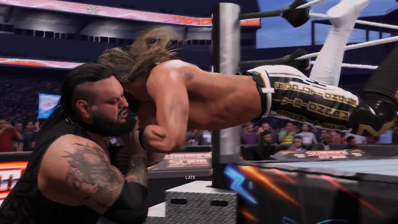 Сет Роллинс против Бронсона Рида в WWE 2K25