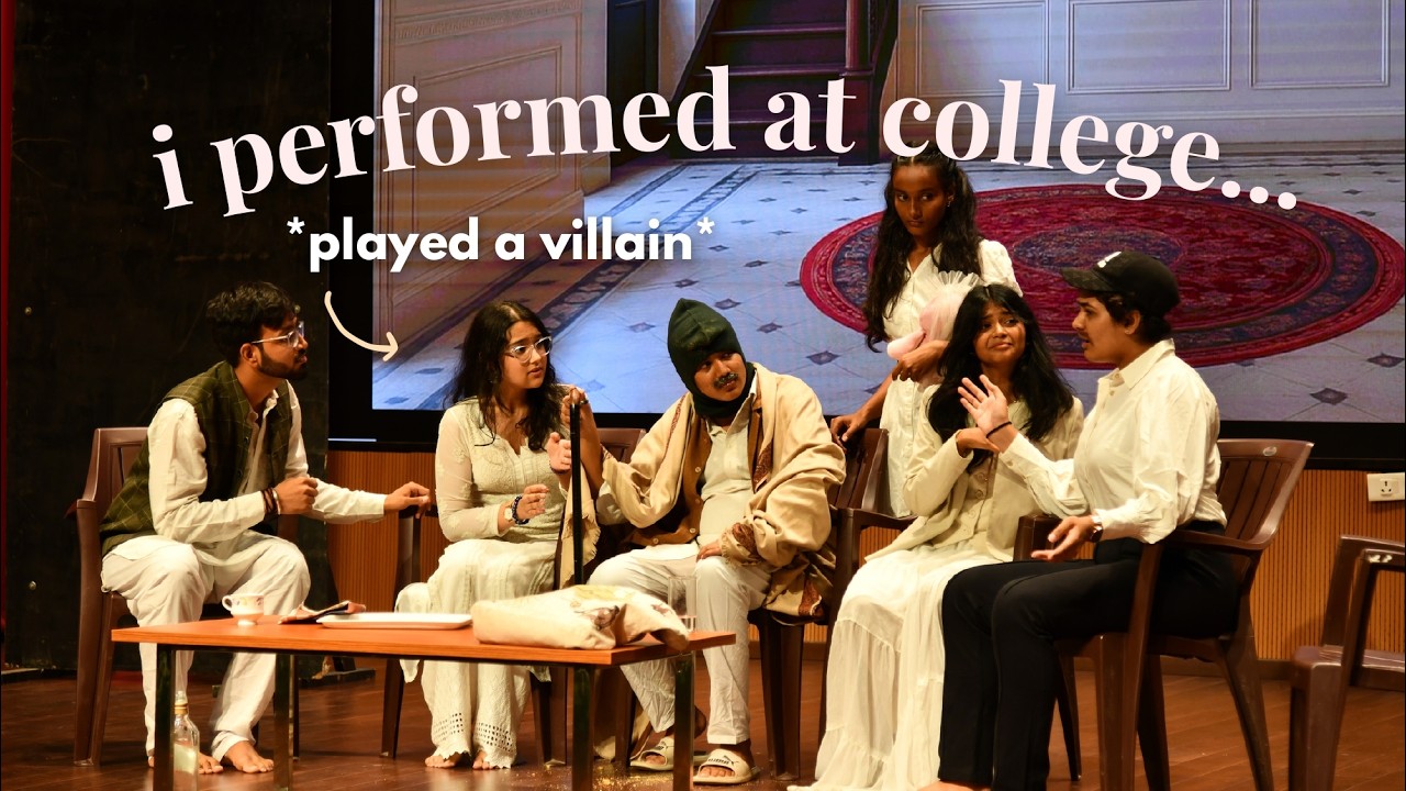 i was the main lead (villain lol) in my college play