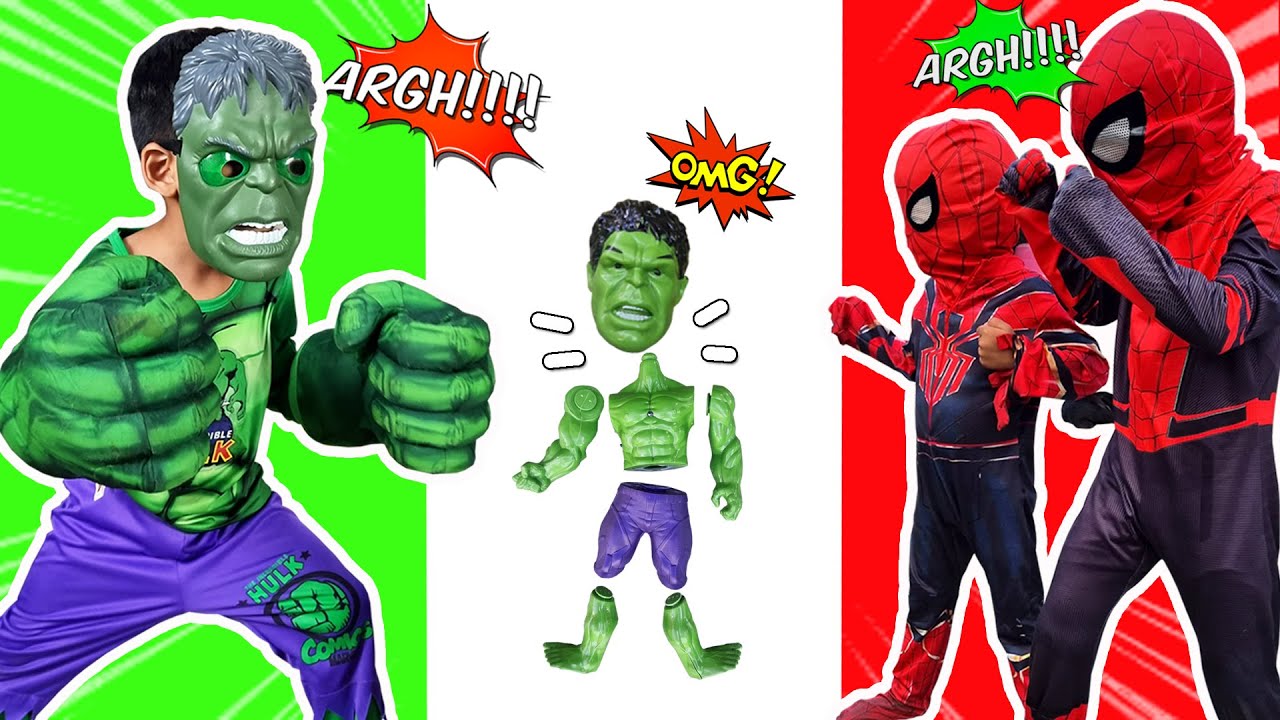 The Hulk VS SpiderMan I ยักษ์เขียวกับสไปเดอร์แมนแย่งของเล่นกัน จนตุ๊กตาพัง I หนูดีพี่ไนล์ขุนเขา