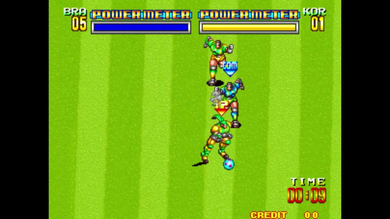 {2nd Game}   BRAZIL   -   KOREA    5  -  2   MAME Soccer Brawl set 1 socbrawl 28 6 2018   7 25 50 πμ