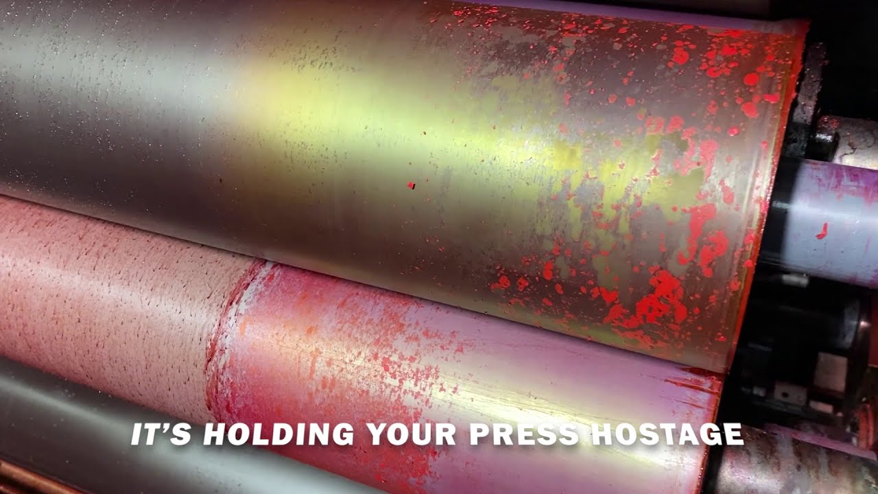 Calcium Slayer Results On Komori 40 UV Ink