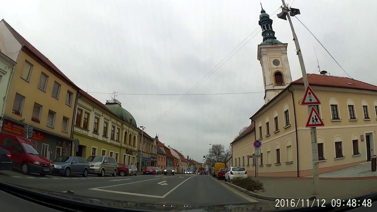 Driving Brno - Rousinov - Vyskov - Drysice (South Moravia, Czech Republic) 39km
