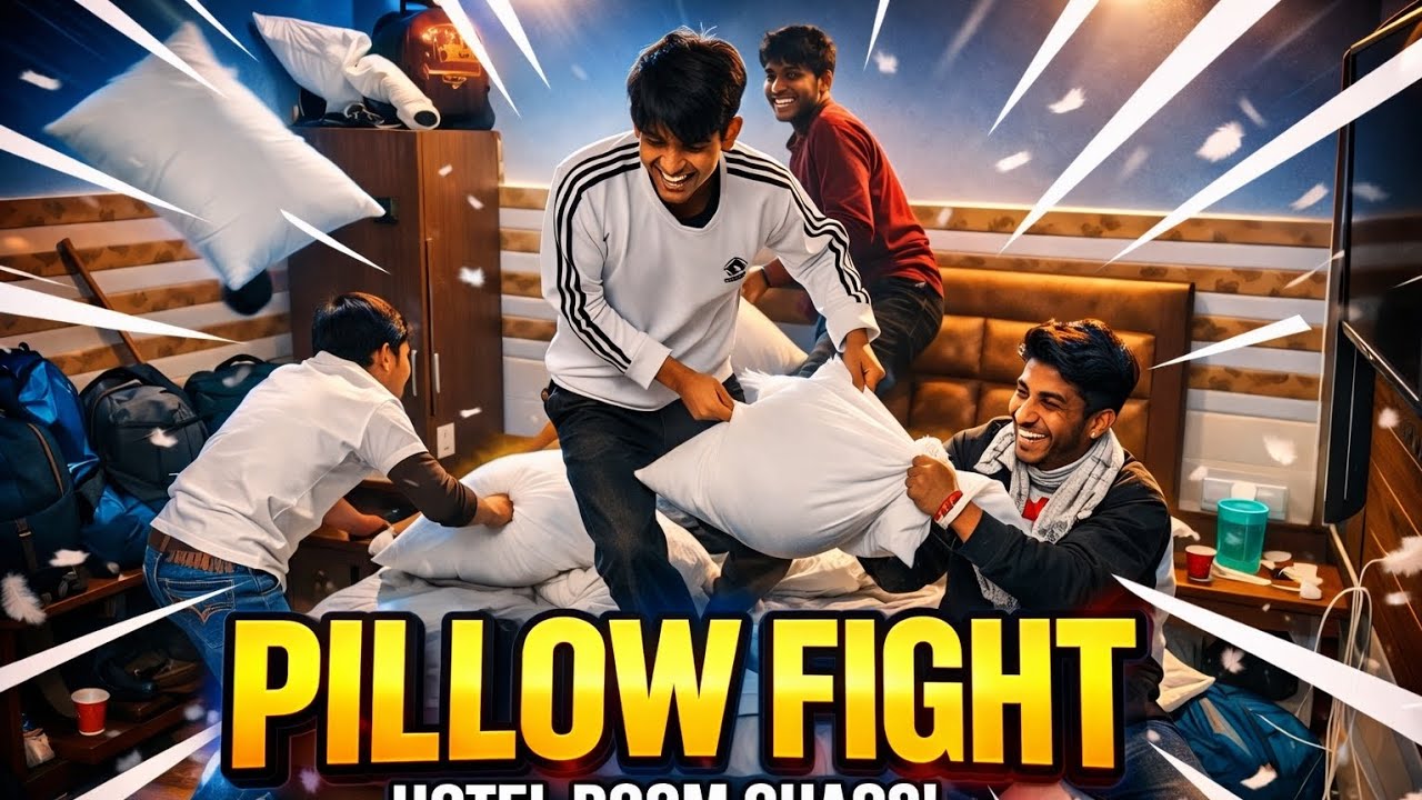Pillow fight in kashmir hotel 😍 || #kasmir #vaishnodeviyatra 