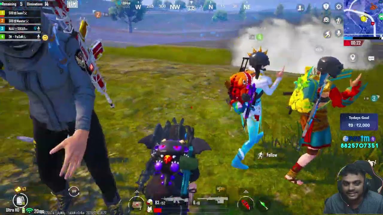 Full Squad With M249 = Lobby Gaali #passionofgaming #bgmi