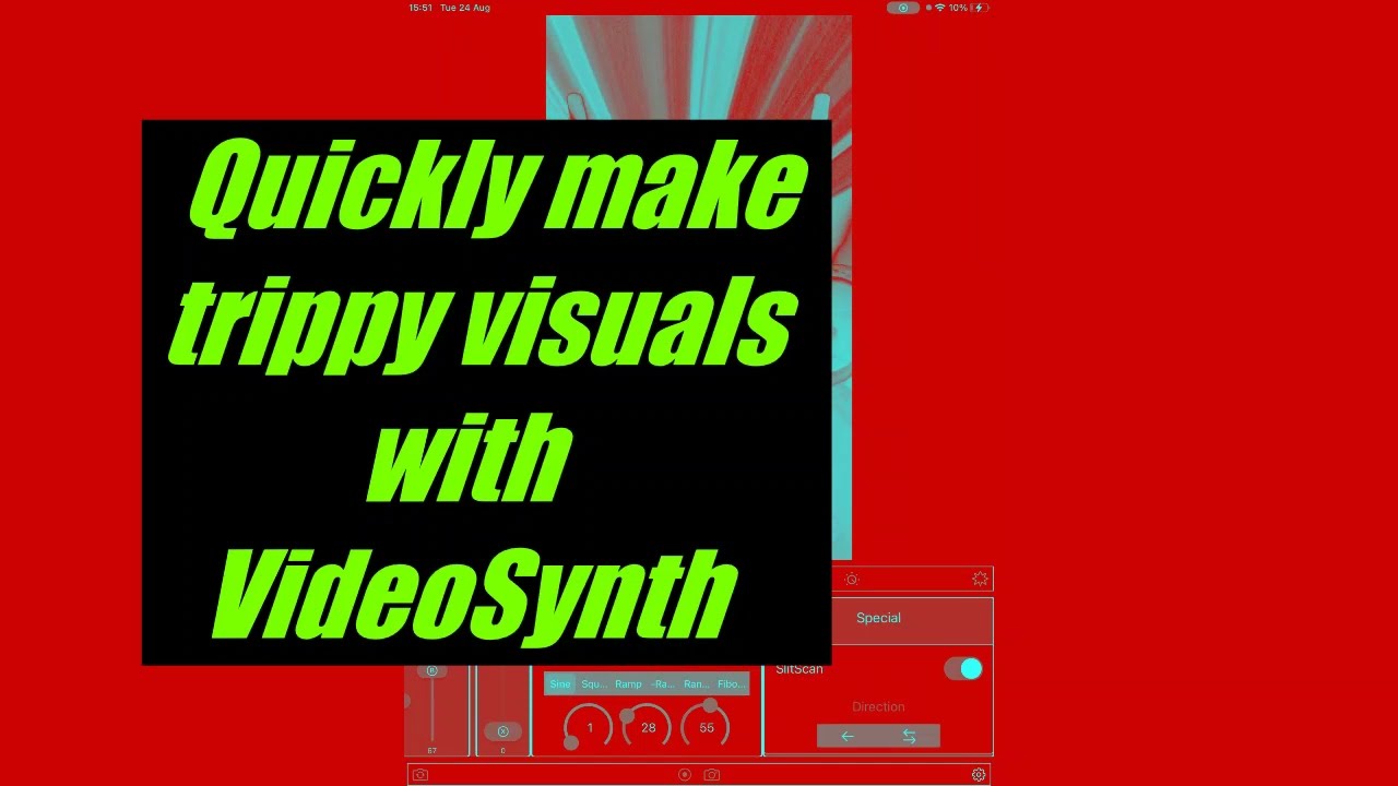 Quickly make trippy visuals with VideoSynth for iOS by Roger Mann