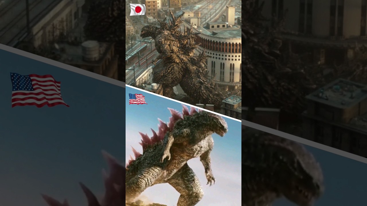 Japan Godzilla vs American Godzilla🦖#godzilla #godzillaminusone #godzillaxkongthenewempire #shorts