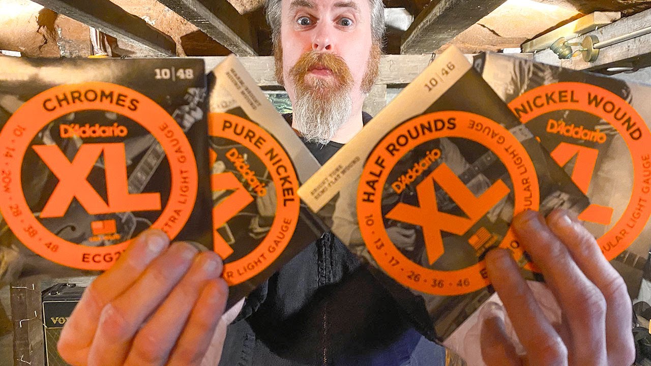 Гитарные струны D'Addario Chrome или Nickel Wound или Pure Nickel или полукруглые?