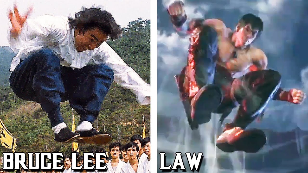 Bruce Lee Stomp vs Tekken 8 Marshall Law Stomp Rage Art Comparison!