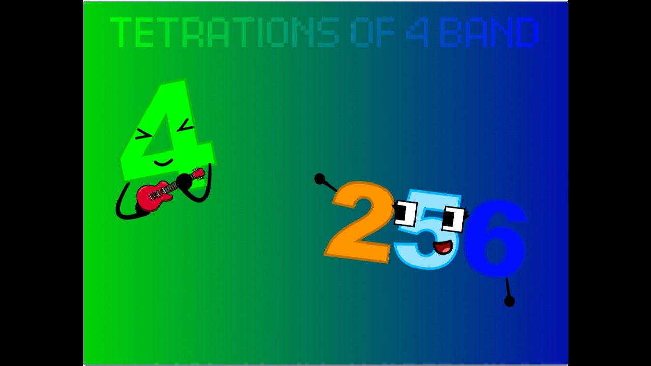 Tetrations of 4 band