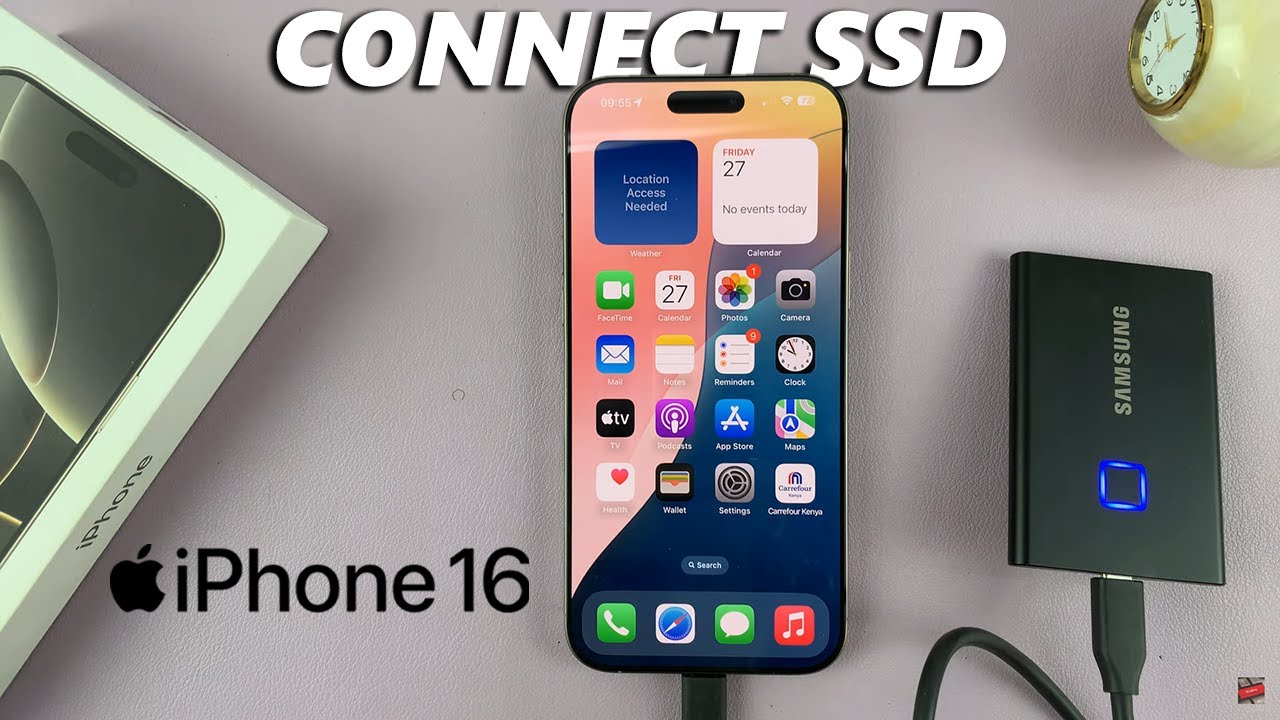 How To Connect SSD To iPhone 16 / 16 Pro