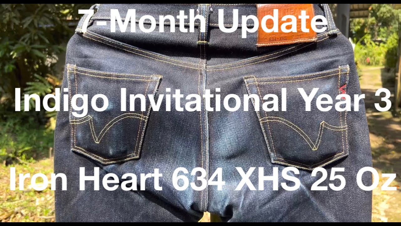 Джинсы Iron Heart 634 XHS 25 унций, ОБНОВЛЕНИЕ на конкурсе Indigo Invitational Fade Competition с...