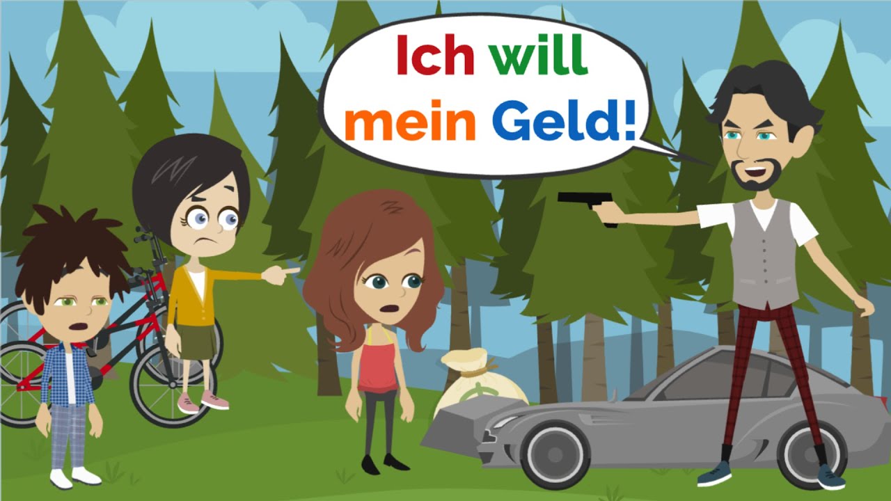 Deutsch lernen | Lisa und Mia sind in Gefahr! | Wortschatz und wichtige Verben