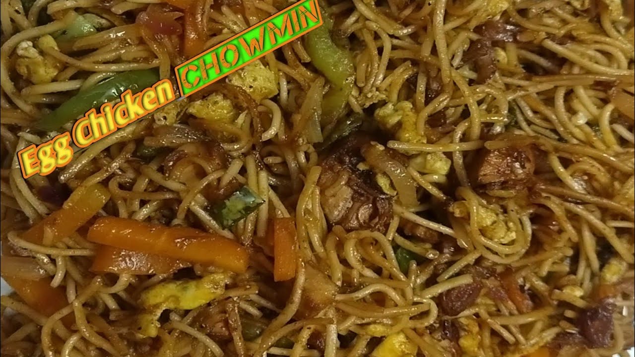 Egg Chicken Chowmin kaise banaye 
