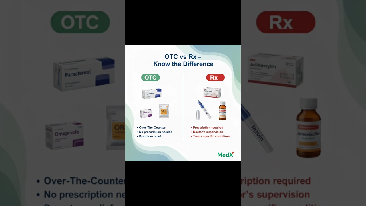 OTC vs Rx &ndash; Know the Difference 💊 | MedX Explained