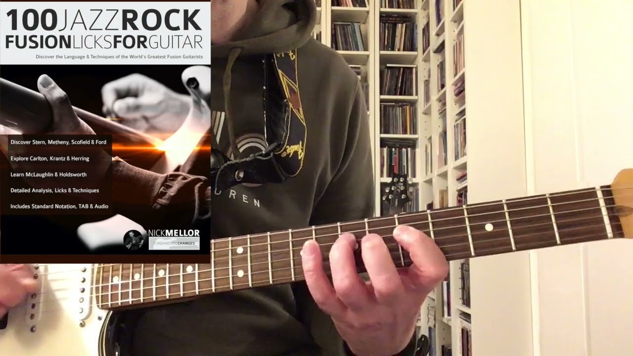 100 Jazz Rock Fusion Licks For Guitar-4 Wayne Krantz Style Melodic Cells with TAB