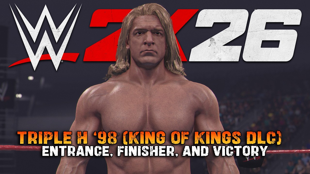 WWE 2K26 DLC: Triple H '98 Entrance, Finisher, and Victory (King of Kings Edition)