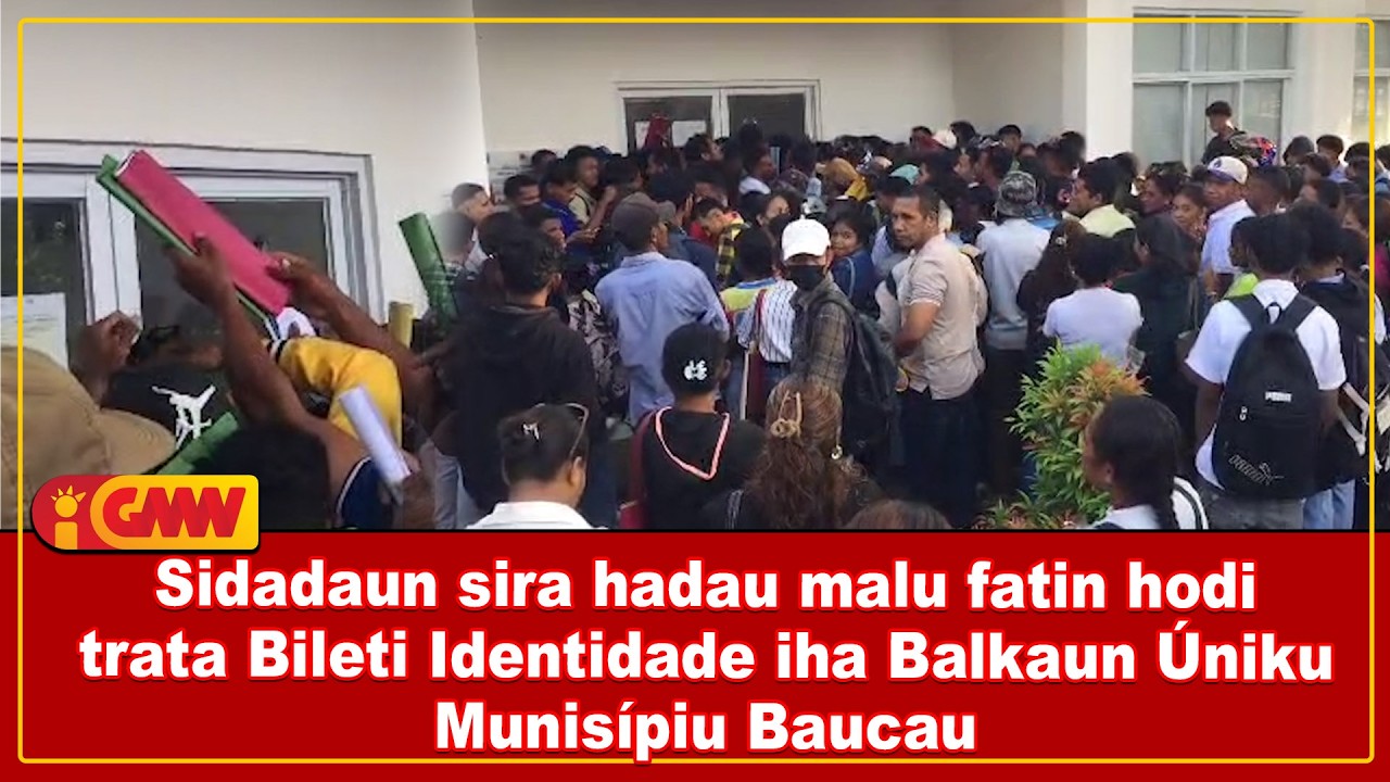 Sidadaun sira hadau malu fatin hodi trata Bileti Identidade iha Balkaun Úniku Munisípiu Baucau