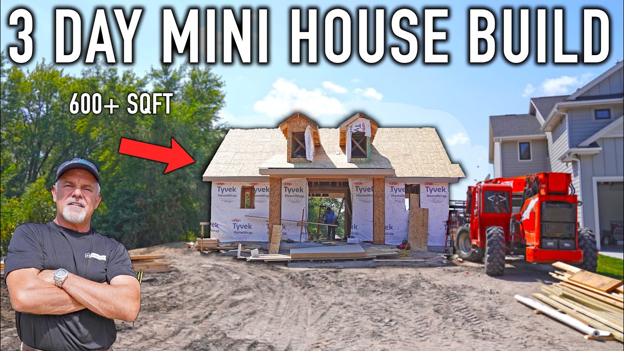BUILDING A CUSTOM POOL HOUSE IN 3 DAYS!
