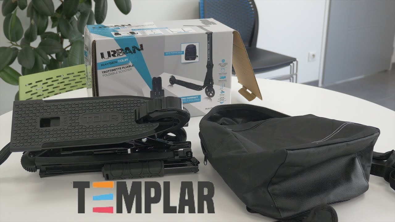 Templar Urban City CK-100 - Démo de la trottinette pliable en français HD FR