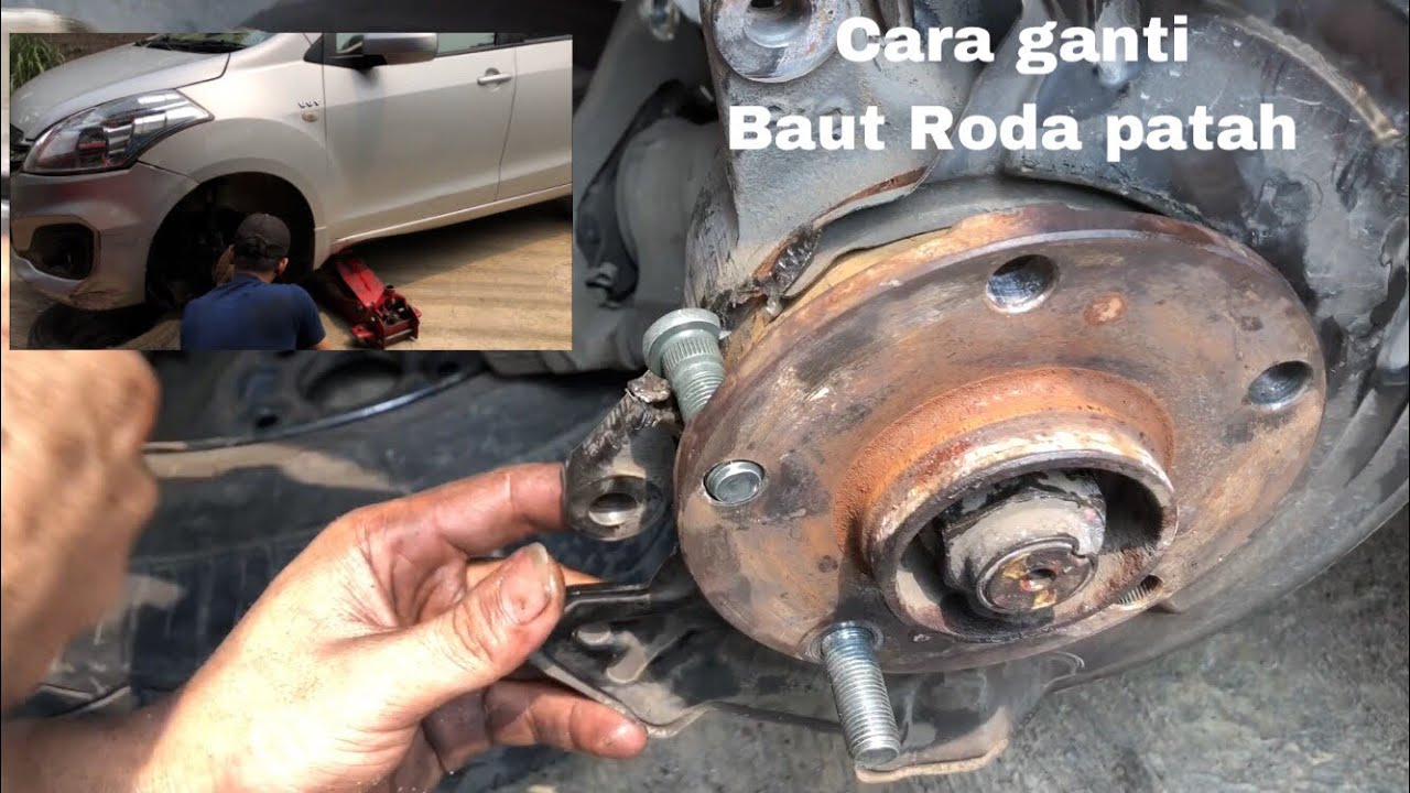 Cara ganti baut roda patah atau slek SUZUKI ERTIGA