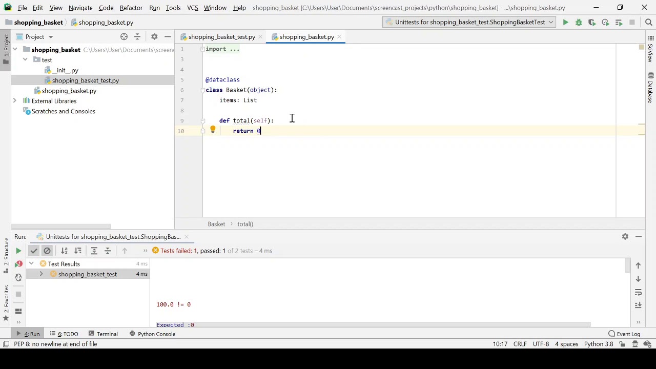 Test-Driven Development (TDD) in Python #1 - The 3 Steps of TDD