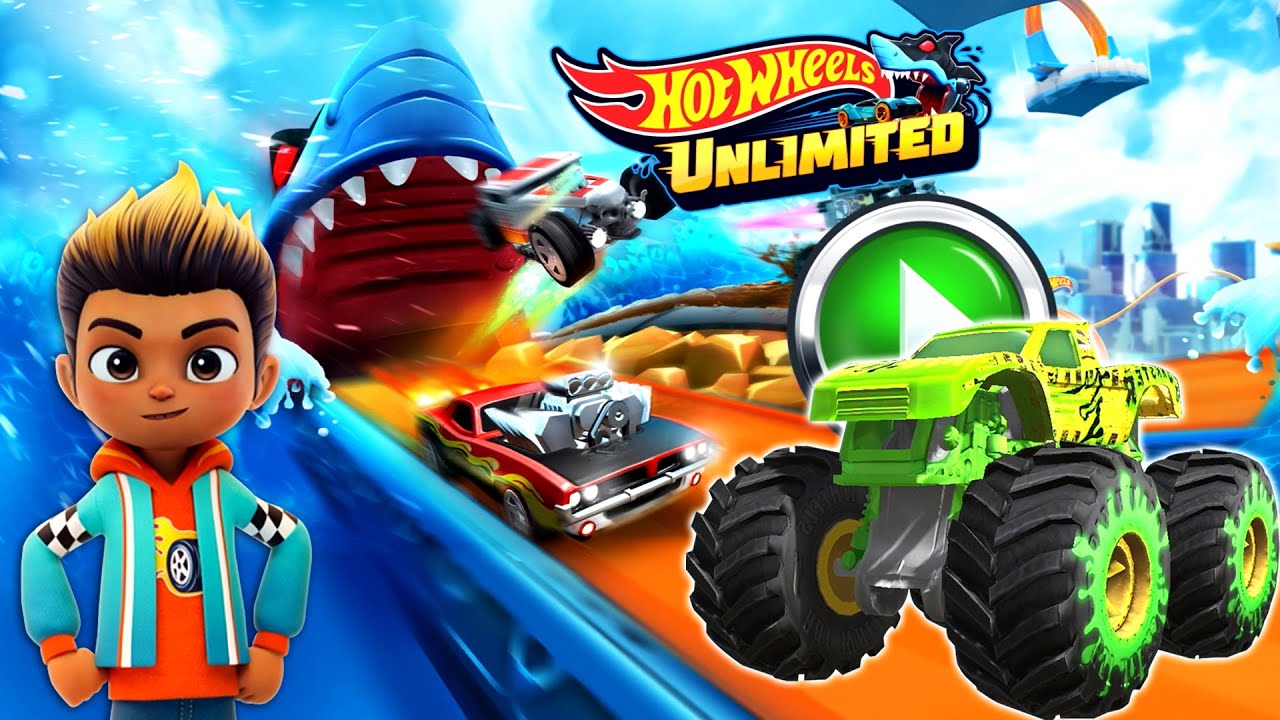 HOT WHEELS UNLIMITED 2 - Monster Trucks Gunkster, Race Ace