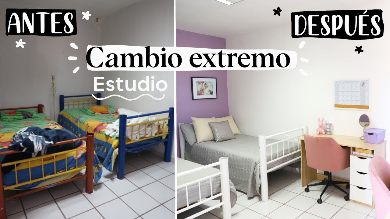 ✅ANTES Y DESPUÉS cuarto COLOR DEL AÑO 2022😱  transformación