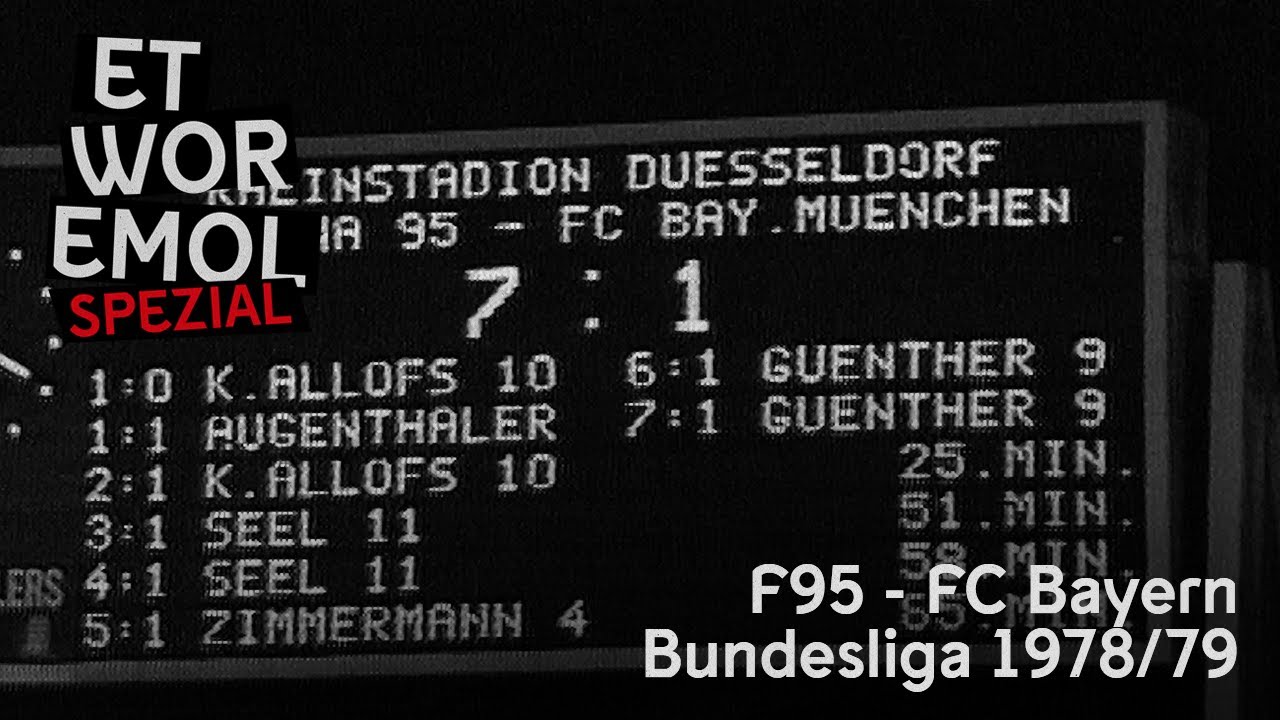ET WOR EMOL Spezial | Fortuna Düsseldorf vs. FC Bayern München | Bundesliga 1978/79 | F95-Historie