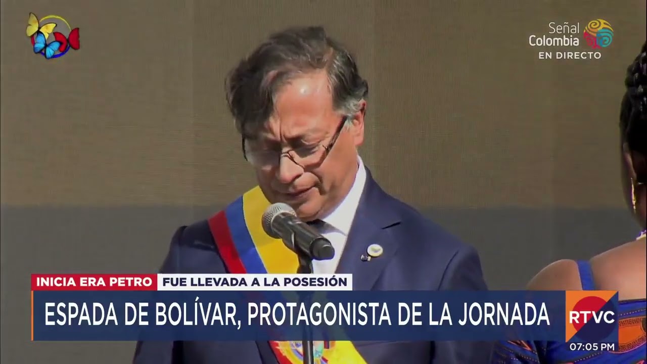Gustavo Petro ordenó llevar la espada de Bolívar al acto de posesión | RTVC Noticias