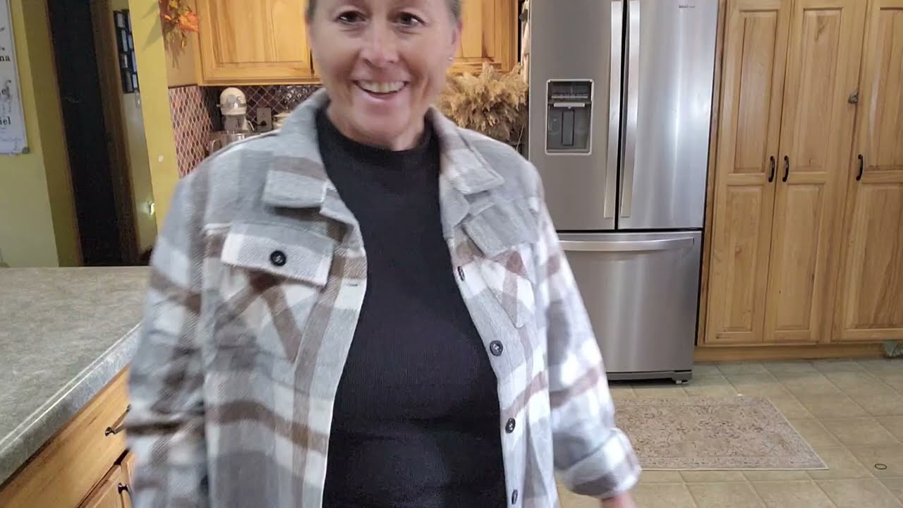 Try On | Flannels for Women Cropped Shacket Jacket Fashion Plaid Button Down Shirt 2024