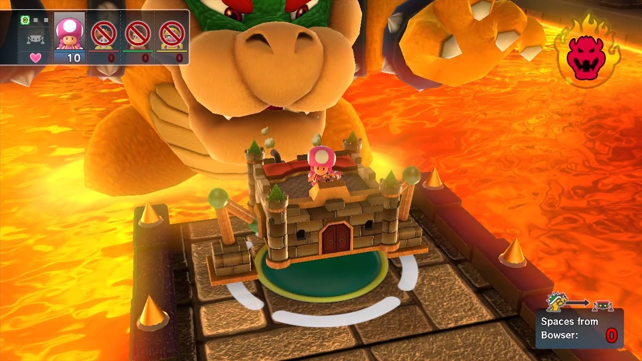 Mario Party 10 Bowser Party #707 Toadette, Daisy, Donkey Kong, Wario Chaos Castle Master Difficulty