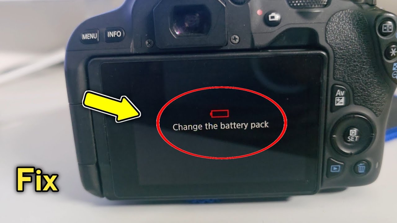 Fix Canon Camera Change The Battery Pack Error Red Flashing Light - ( Proven Way )