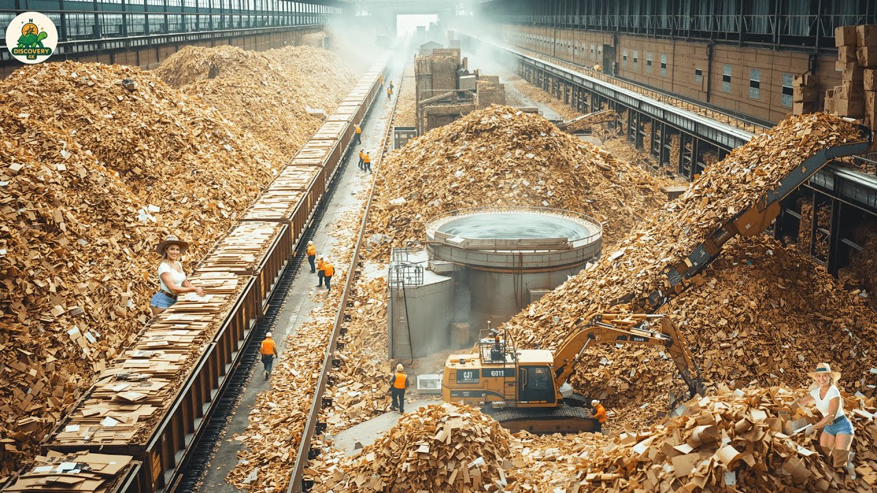 Exploring the Super Giant Cardboard Recycling Plant in America with an Industry Engineer
