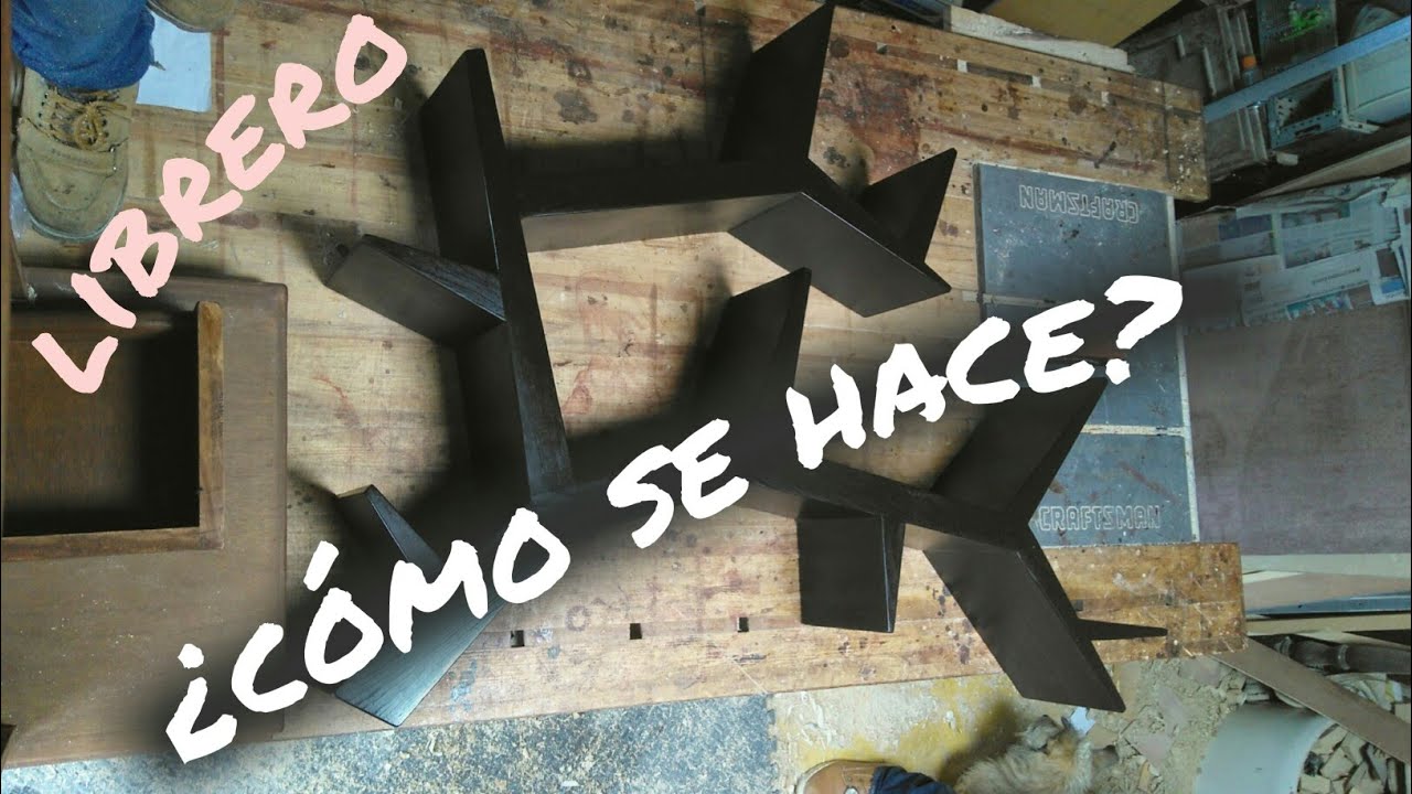Como hacer un librero resistente tipo arbol - wood type bookcase