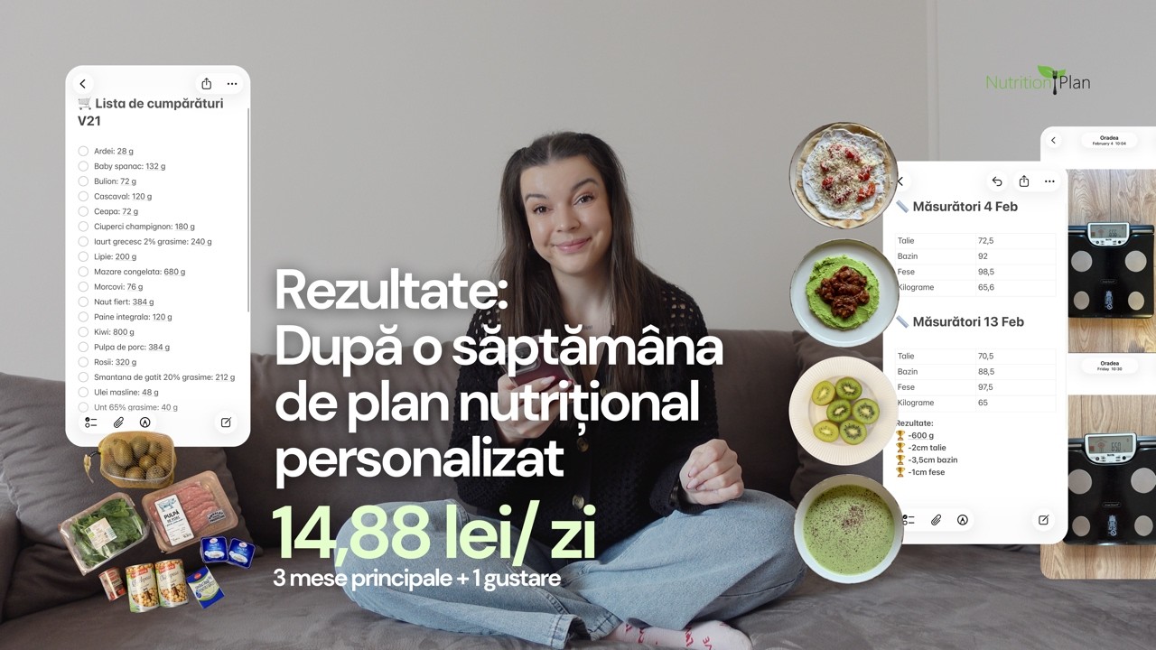 🍽️ DEFICIT CALORIC fără înfometare | REZULTATE după 1 săptămână