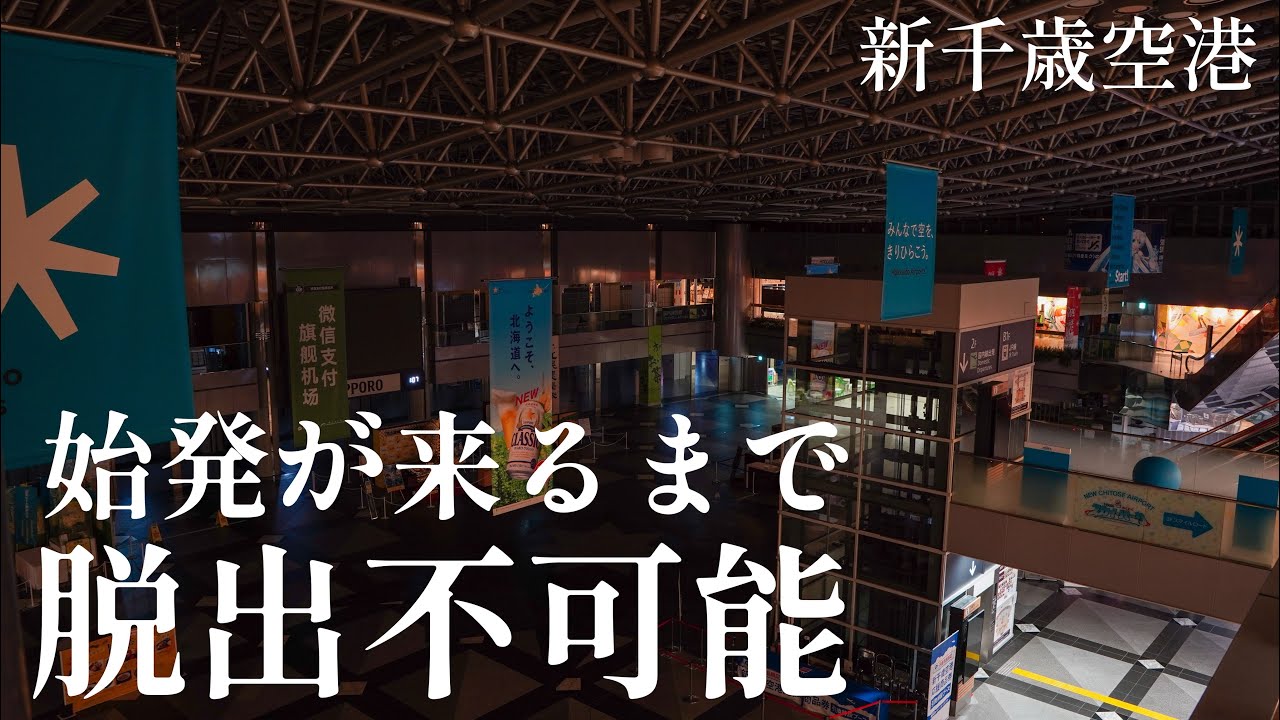深夜の空港に閉じ込められるとこうなります【新千歳空港 / 空港泊 / ピクミンブルーム】