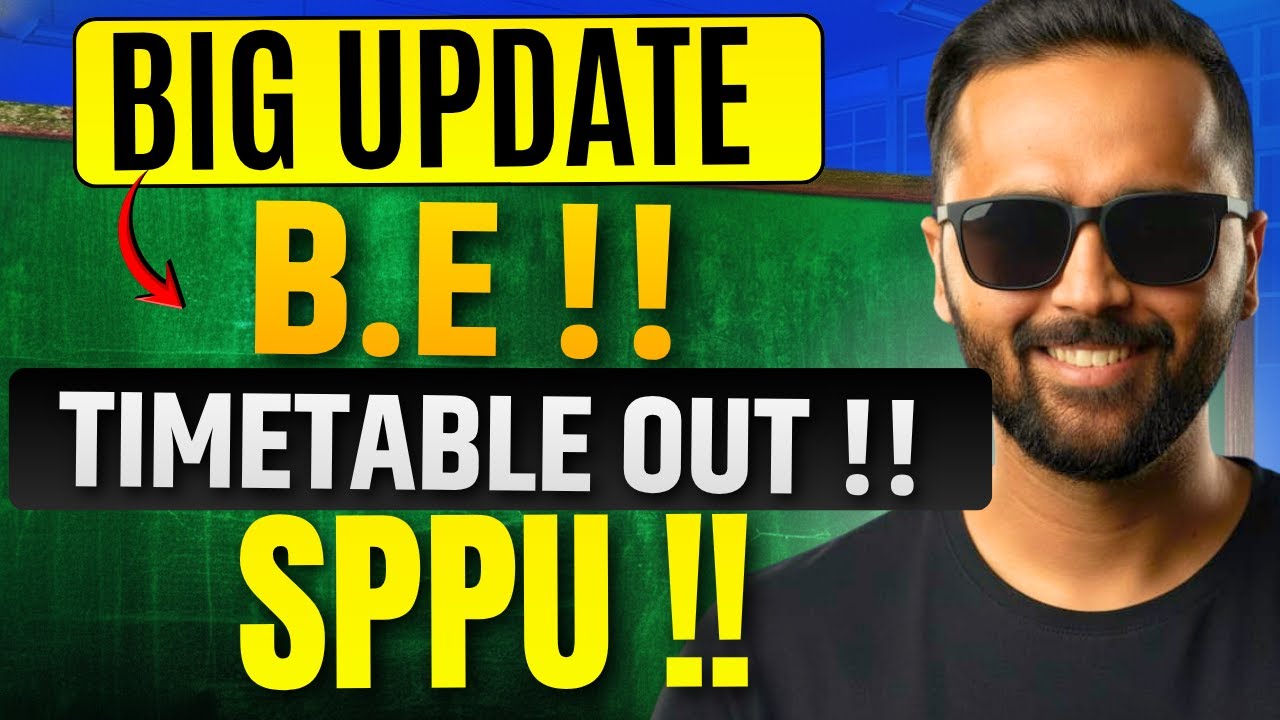 BIG UPDATE FOR SPPU 🚨 | BE Timetable OUT!! | Engineering Students | Pradeep Giri Sir