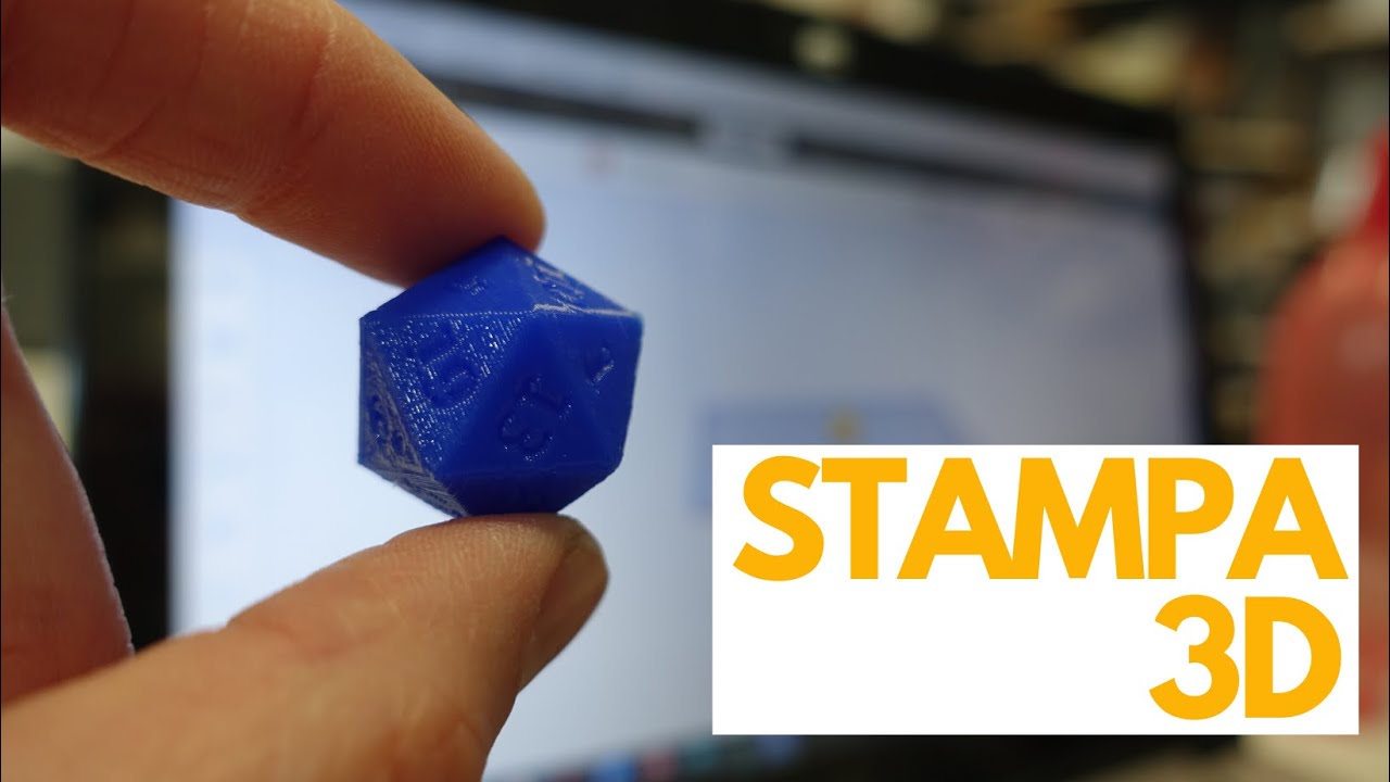 Creazione di un dado a 20 facce con la stampante 3D