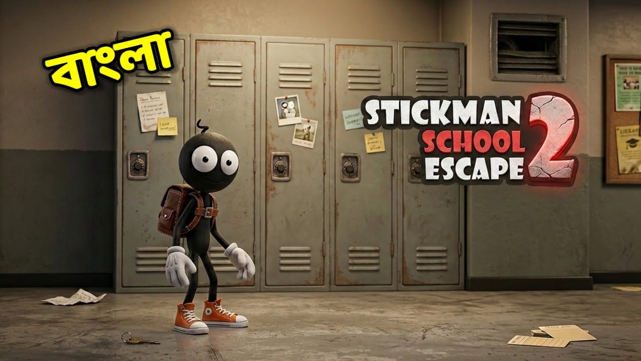 Escaping School AGAIN! 🏃‍♂️ | Stickman School Escape 2 // Andrew gill gamer bangla 
