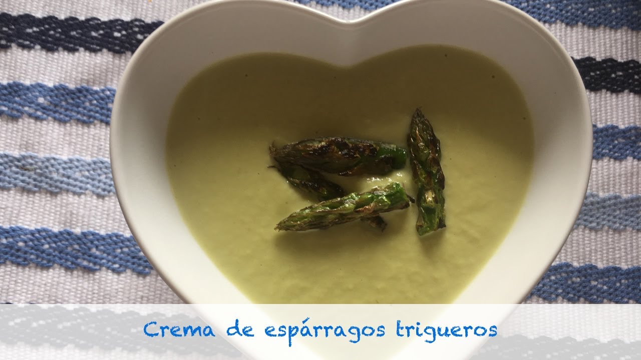 Crema de espárragos trigueros en thermomix