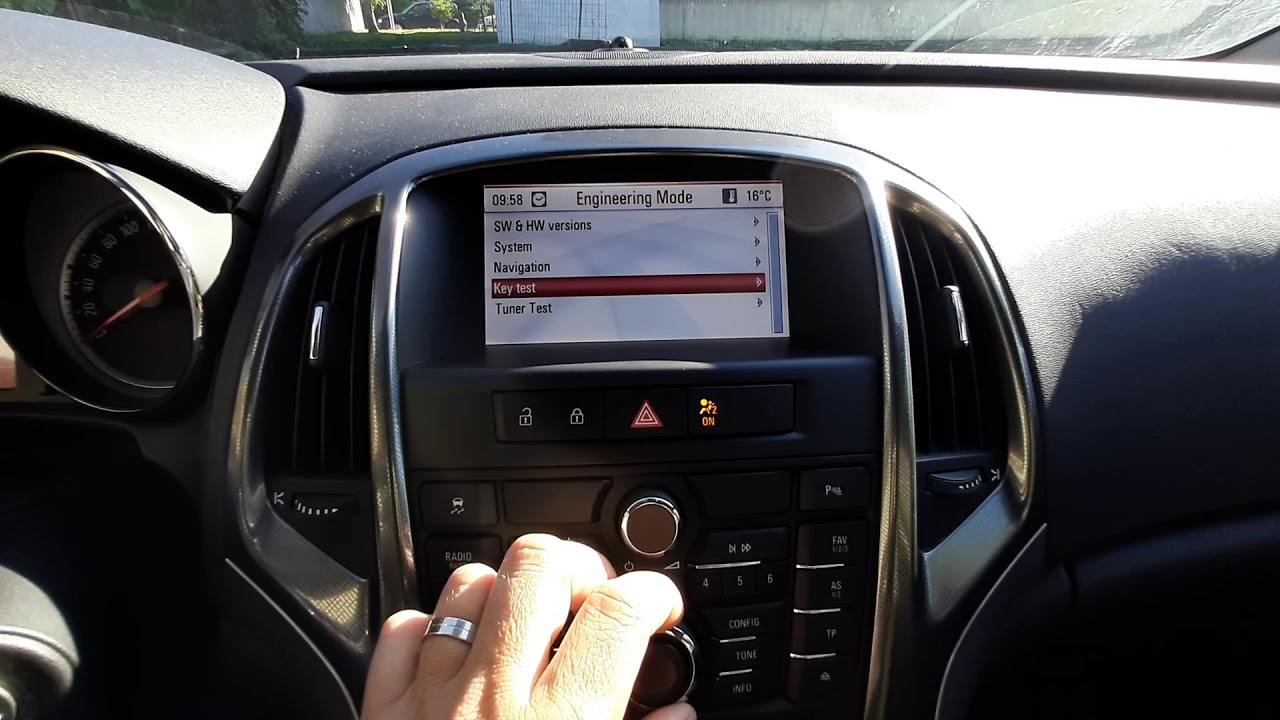 Opel Astra J CD500 unit - Hiden Engineering Mode