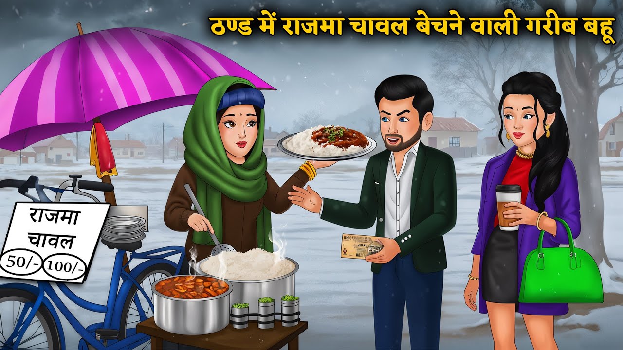 ठण्ड में राजमा चावल बेचने वाली गरीब बहू | Hindi Kahani | Saas Bahu Ki Kahaniyan | Best Story