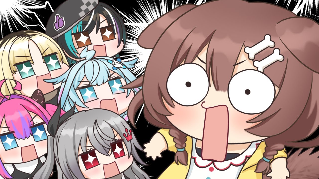 【手描き】FLOW GLOWとの初対面で衝撃を受けるころさん【戌神ころね/FLOW GLOW/ホロライブ切り抜き】