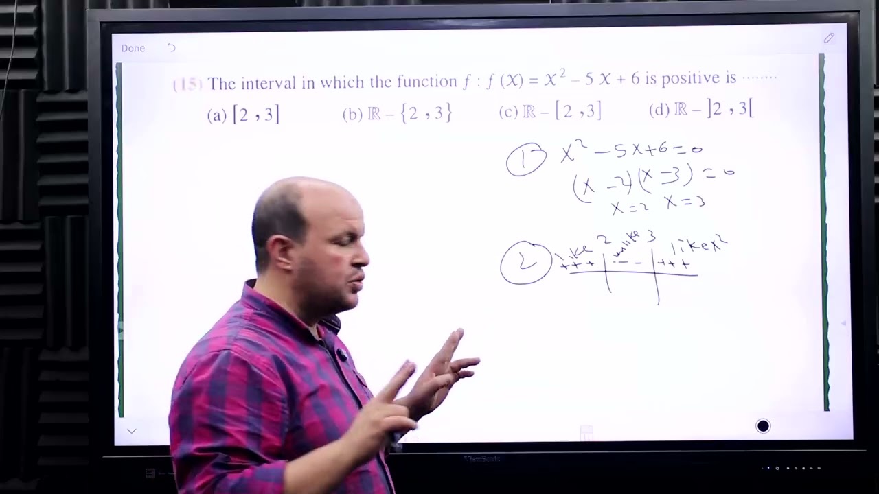 Elmoasser first sec first term algebra sign of function