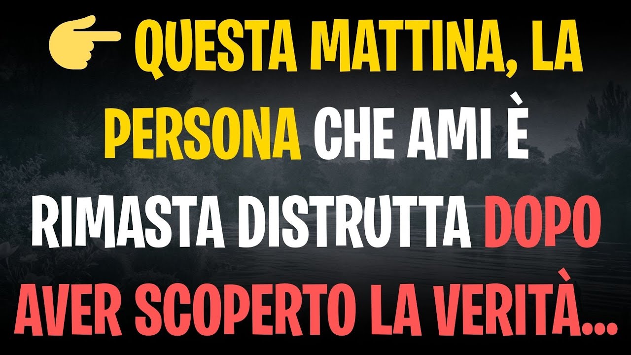 👉 QUESTA MATTINA, LA PERSONA CHE AMI È RIMASTA DISTRUTTA DOPO AVER SCOPERTO LA VERITÀ...