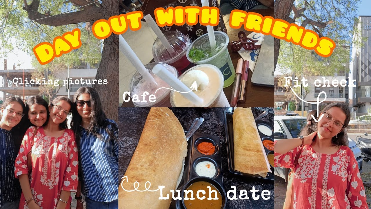 A day out with friends 😝 | lunch date, cafe, meeting friends and much more | Garvita Sharma 